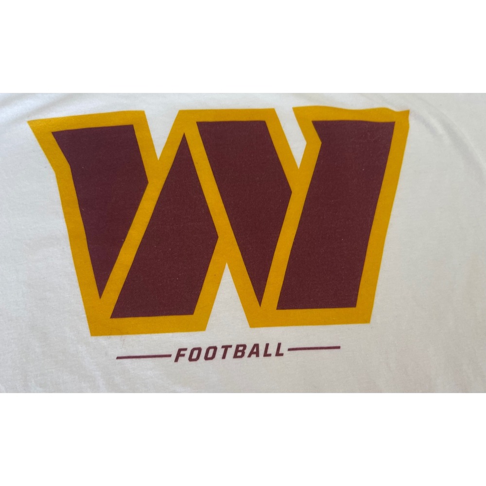 Fanatics Washington Commanders NFL T-Shirt Mens XL White Football Logo Tee - Picture 2 of 4